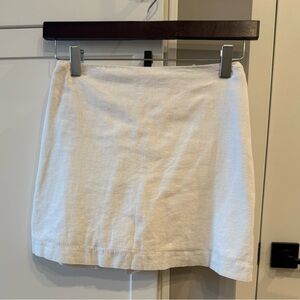 White Linen Abercrombie & Fitch Skirt